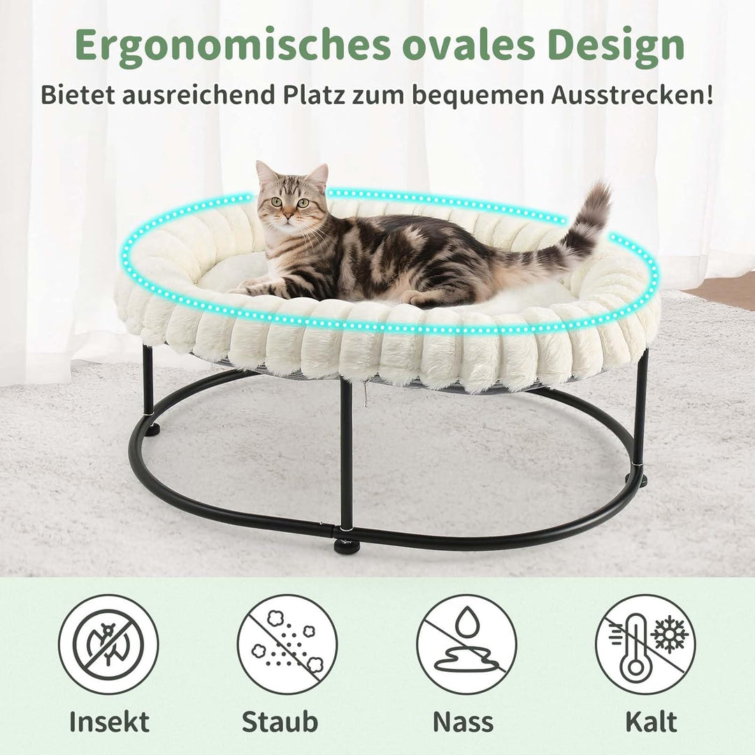 GUUSII HOME Erhöhtes Katzenbett katzenhängematte für Grosse Katzen Bett Katzenliege Kätzchen Hängema