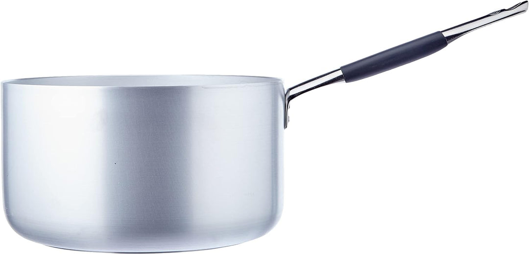 Pentole Agnelli Linie Aluminium Induktion Topf, Induktionsboden mit 1 Griff Cool hoch 28 cm Silber/s