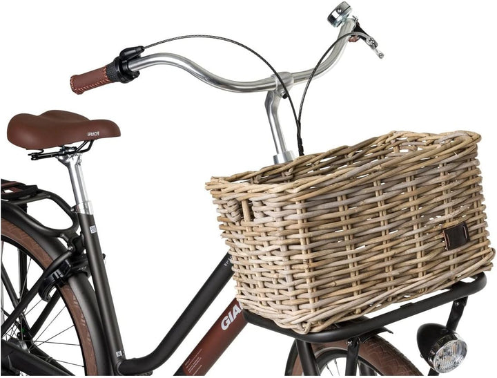 Fastrider Zeno Fahrradkorb Vorne Rattan, Fahrrad Korb für Vorne für Einkaufs- oder Büchertasche, Rat