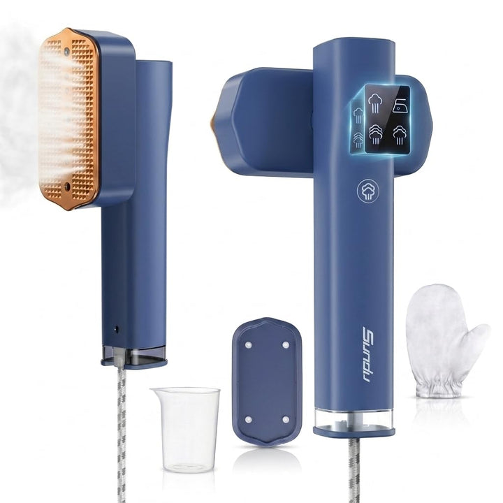 Sundu Steamer Reise Dampfglätter, Dampfbügeleisen für Kleidung, 2-in-1 Reisebügeleisen Steam iron, 1