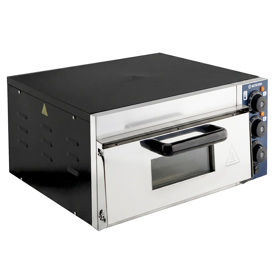 Pizzaofen 35 cm I Elektrischer Pizzaofen mit Keramikboden I Pizza Maker für 1 Pizza Ø 35 cm I Pizza