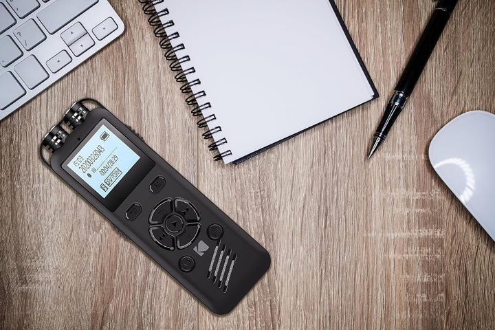 KODAK Hohe Intensität VRC250 digitaler Voice Recorder | Sprachgesteuertes wiederaufladbares Mini Dik