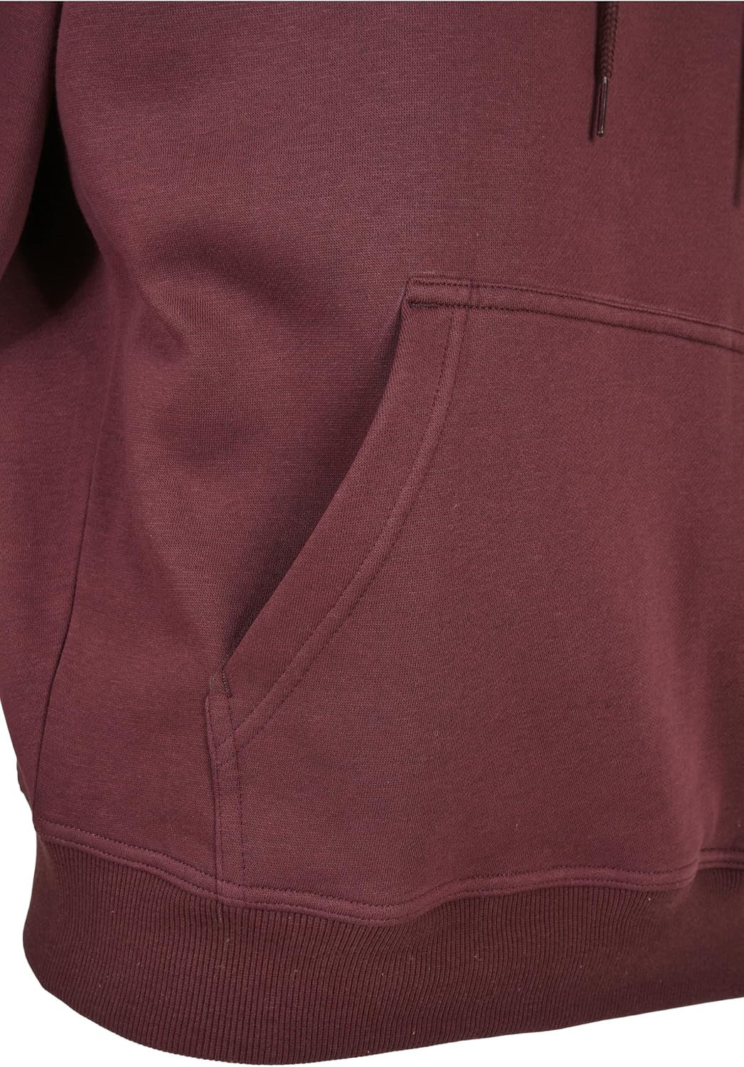 Urban Classics Herren Blank Hoody Kapuzenpullover XS Cherry, XS Cherry