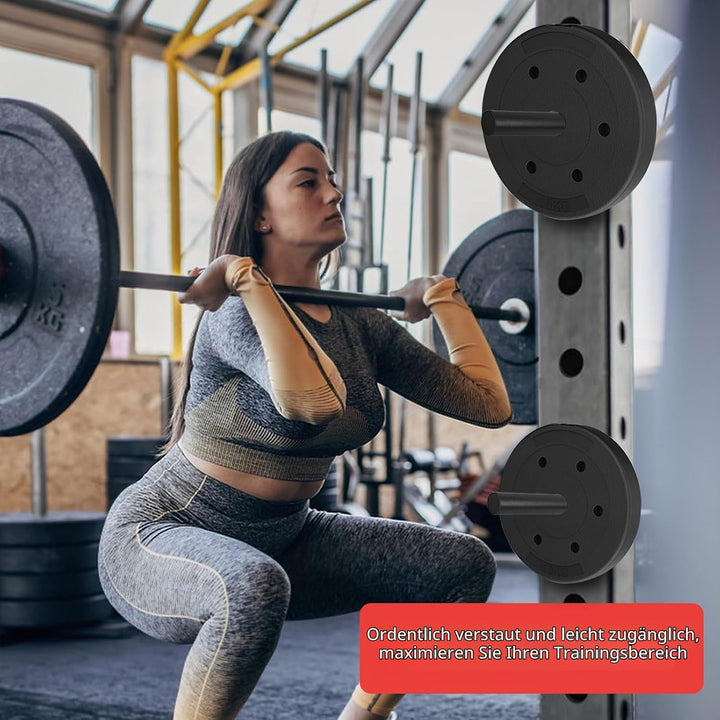 Hantelscheibenhalter Power Rack Befestigung, Langhantelständer Gewichtsplatten Halter Lagerung für 2