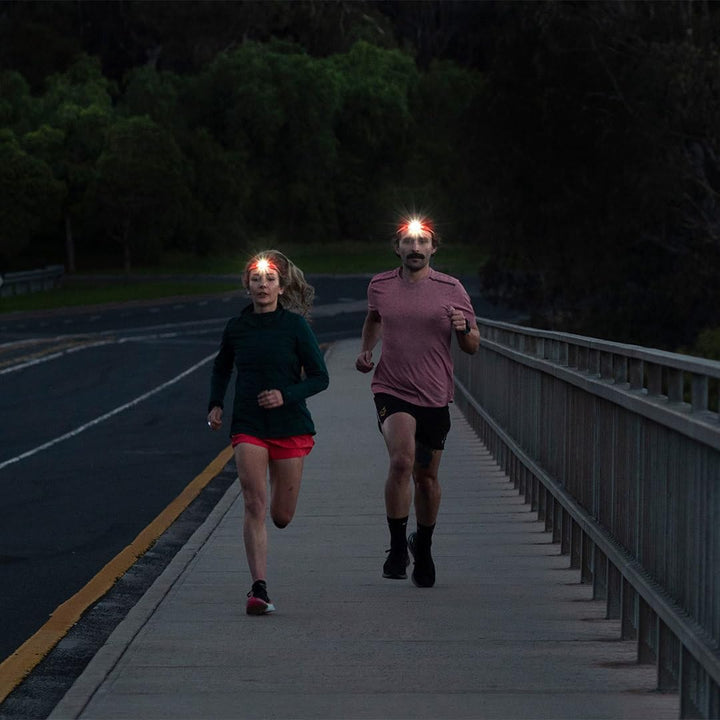 Knog Unisex – Erwachsene Quokka Run 150 Stirnlampe, Transparent,Blau, Einheitsgrösse, Transparent,bl