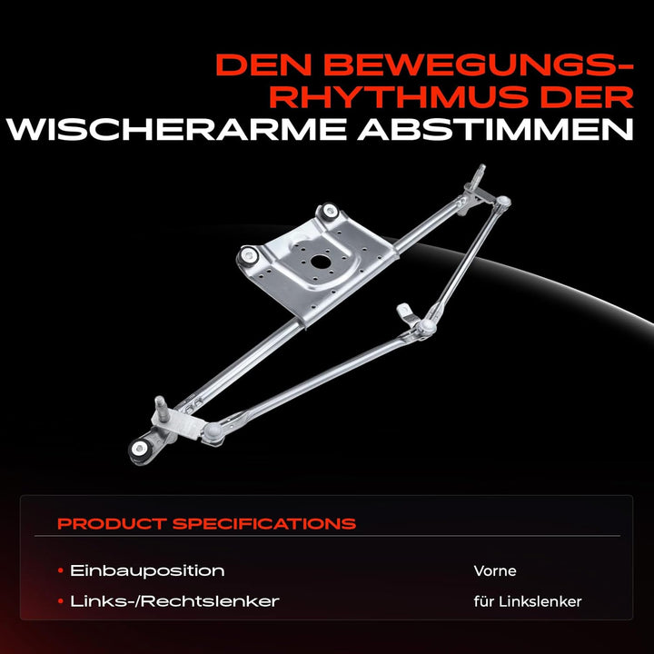 Frankberg Scheibenwischergestänge Vorne Ohne Motor Kompatibel mit Grand Cherokee II WG WJ 2.7L-4.7L
