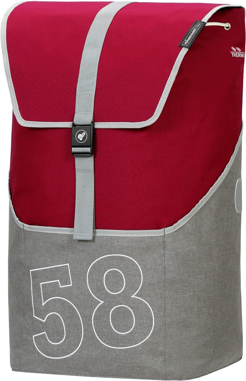 Andersen Shopper Tasche Filip 46 Liter rot und mit integriertem Thermofach 16 Liter