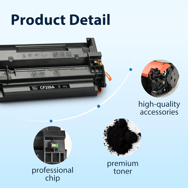 myCartridge CF259A 59A Toner ( MIT CHIP ) Kompatibel für HP Laserjet Pro M404DN MFP-M428FDW MFP-M428