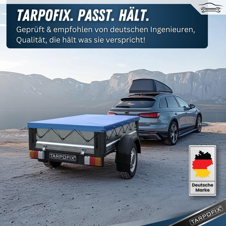 Tarpofix® Anhänger Planenbügel Flachplanenbügel 100-145 cm (1-4er Set) - Universell anpassbare Anhän