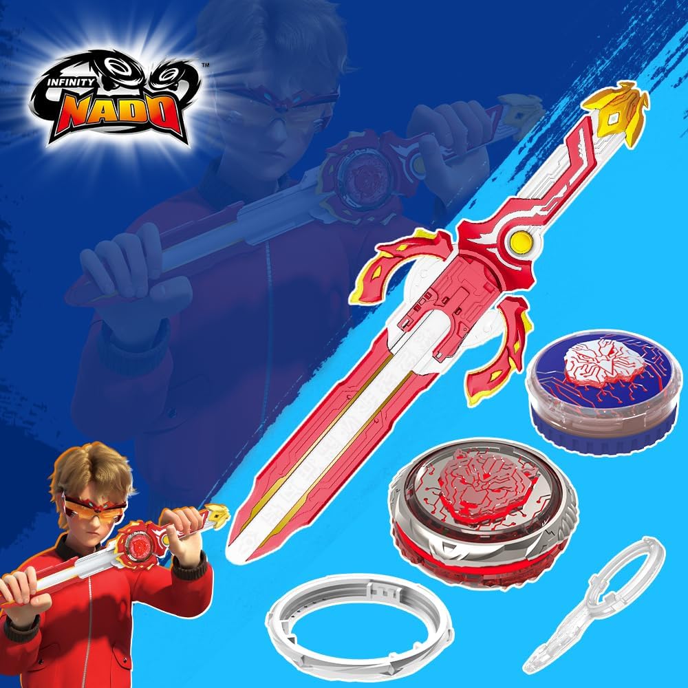 INFINITY NADO Kreisel für Kinder Metall Spielzeug Jungen, Battle Tops Kreisel Launcher Spielzeug Spi
