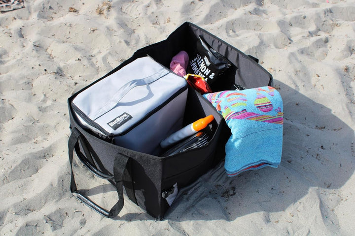 WEDO BigBox Shopper XL – robuste Kofferraumtasche 72 L, faltbar, 100 kg Traglast, Polyester, mit Inn