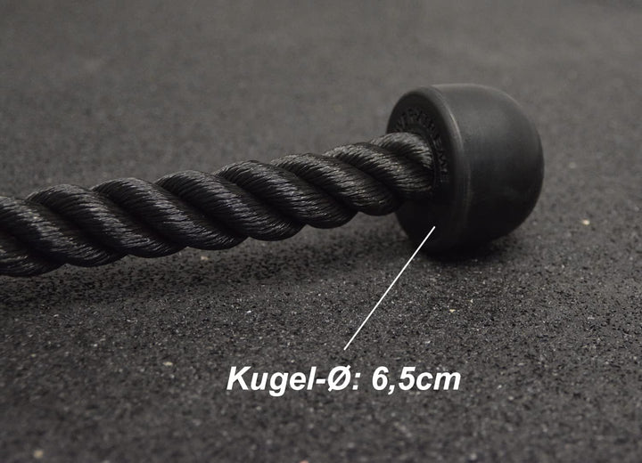 POWER-XTREME Kabelzuggriff | Trizeps-Seil | Trizeps-Tau | 70cm | 100cm | mit Drehgelenk | Bizeps-Sei