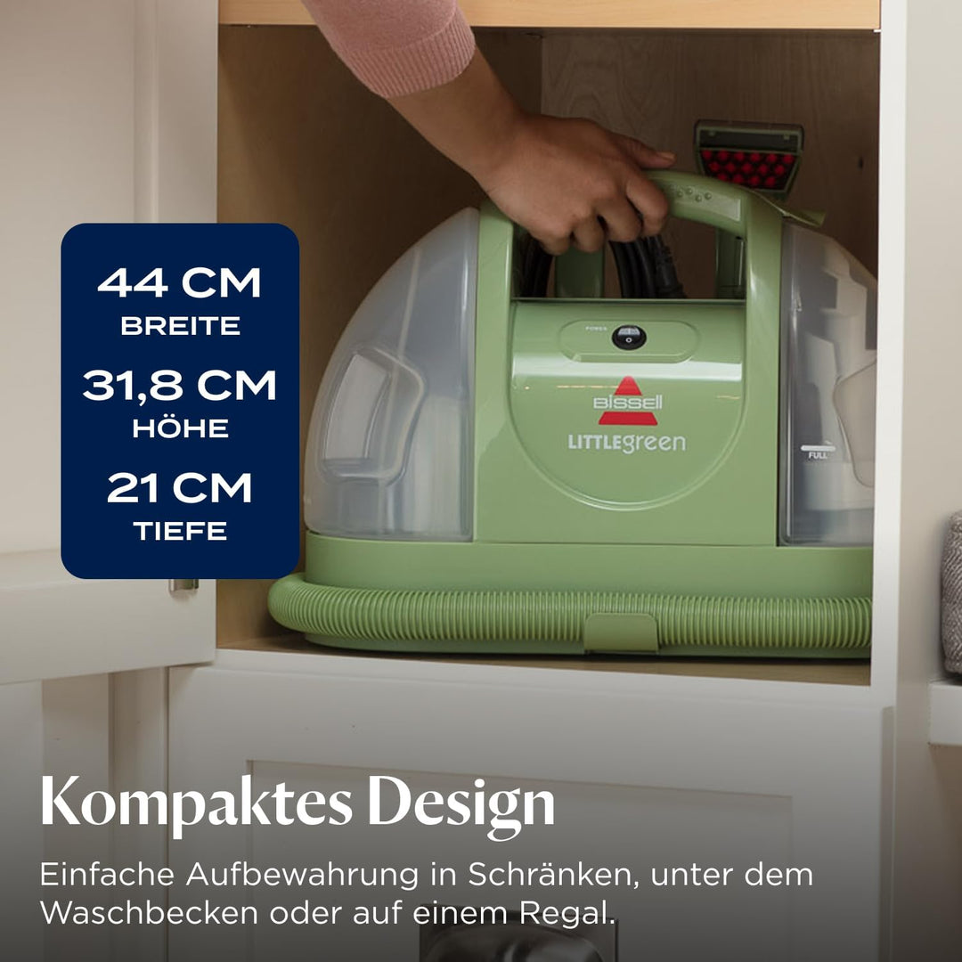 BISSELL Little Green, Polsterreiniger Gerät, Teppichreiniger für Alltägliche Flecken & Verschmutzung