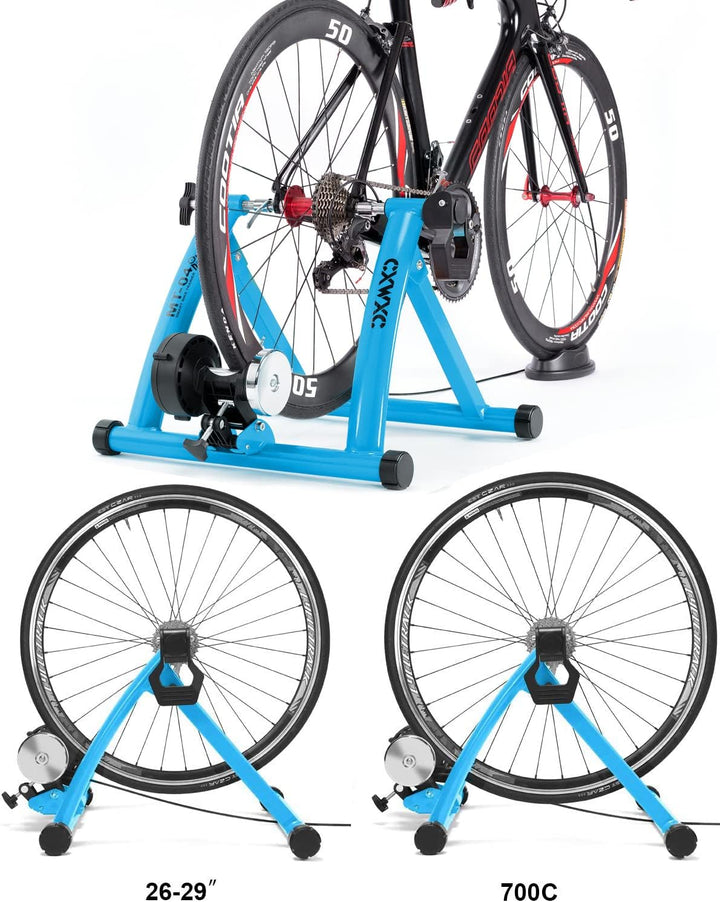 CXWXC Fahrrad Rollentrainer Indoor für 26-29 Zoll Reifen Rennrad Rollentrainer Klappbarer Fahrradrol