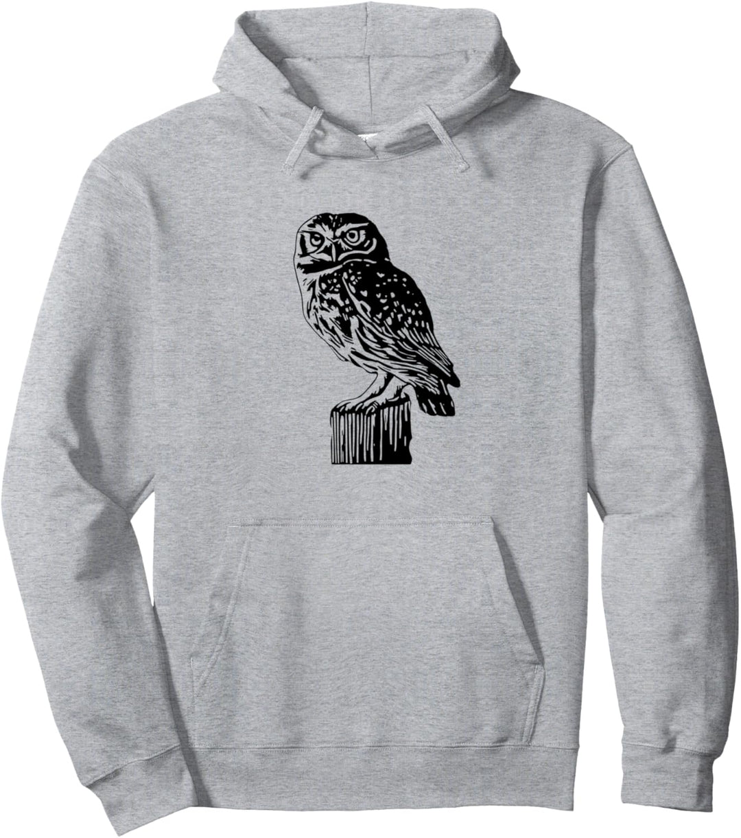 Eule Motiv Raubvogel Pullover Hoodie