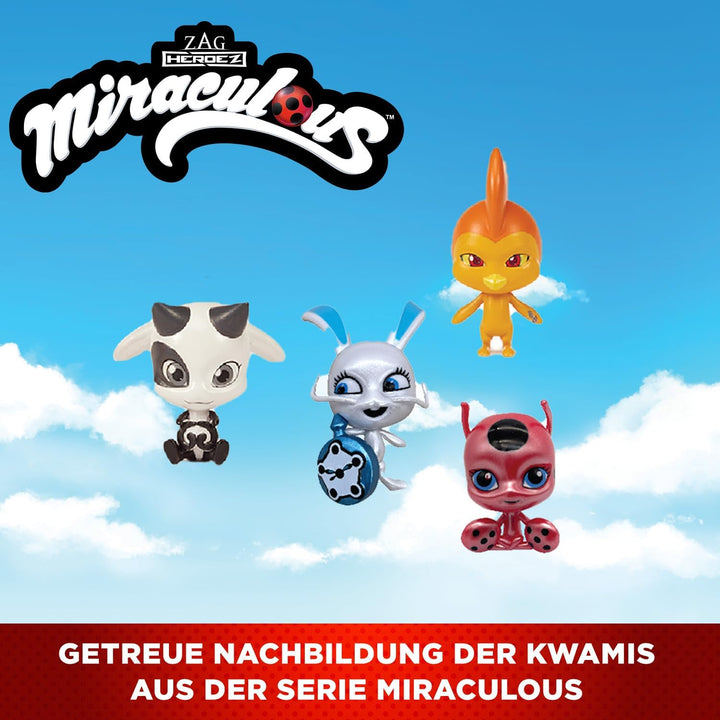 Bandai - Miraculous Ladybug - Miracle Box mit 4 Kwamis inklusive - Miraculous Kwamis Mini-Figuren Se