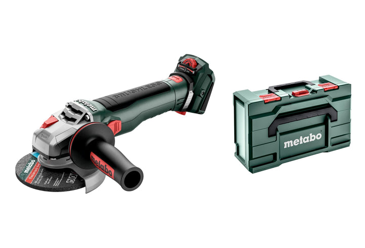Metabo Akku-Winkelschleifer WVB 18 LT BL 11-125 Quick – 613057840 – 18 V – Schleifer mit kraftvollem