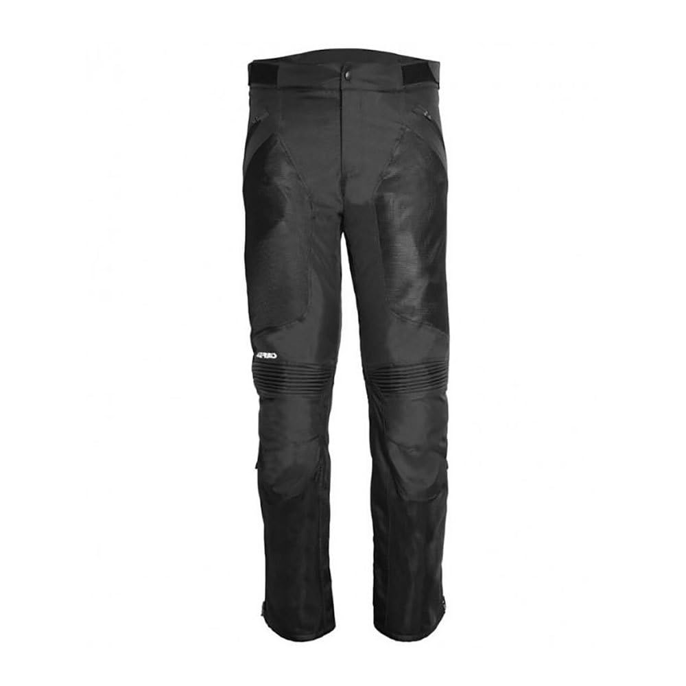 Acerbis Ramsey Belüftete Motorrad Textilhose (Black,XL)