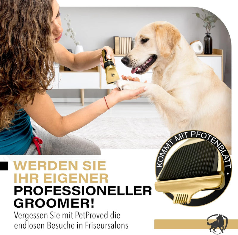 PetProved Hundeschermaschine Schermaschine Hund Tierhaarschneidemaschine Hundehaarschneidemaschine H