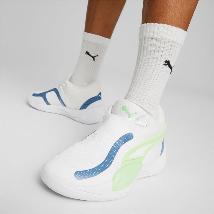 Puma Herren Rise NitroBasketballschuh 39 EU Puma White Deep Dive, 39 EU Puma White Deep Dive