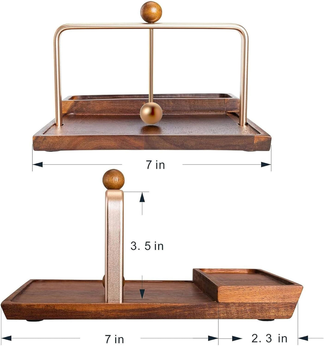 Serviettenhalter, Holzserviettenhalter für den Tisch, rustikaler Serviettenhalter für Papierserviett