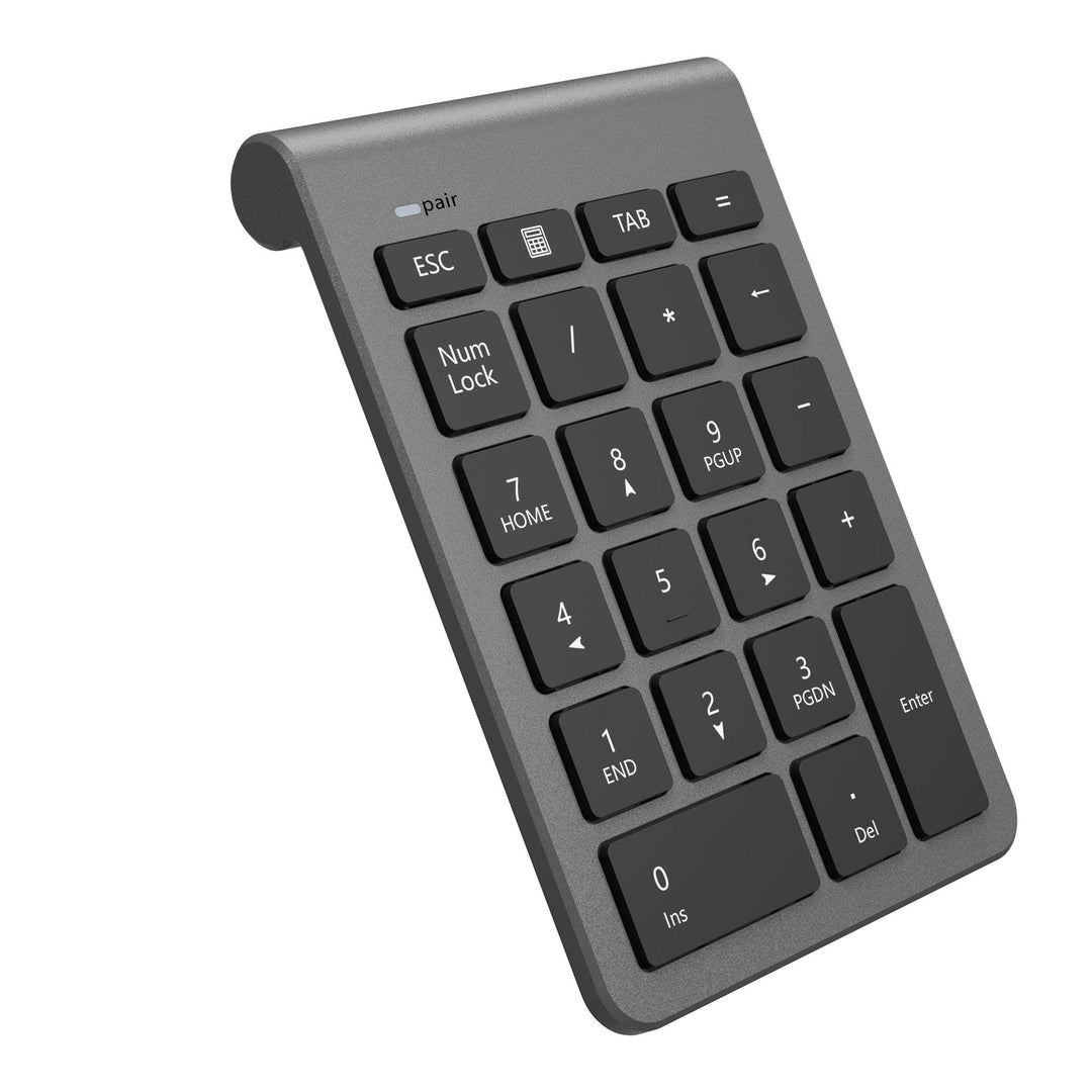 Bluetooth Ziffernblock für Laptops, tragbarer drahtloser Bluetooth 22-Tasten Nummernblock mit Mehrer