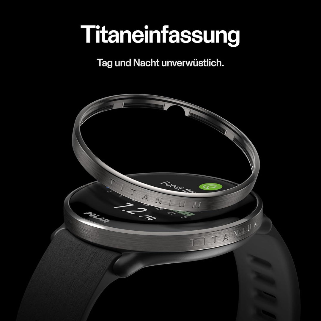 Polar Ignite 3 Titanium – Fitness- und Wellness-Smartwatch mit GPS, Schlafanalyse, AMOLED-Display, 2