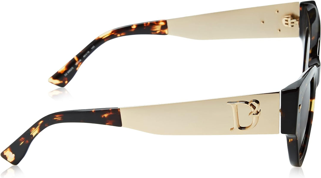 DSQUARED2 D2 0062/S Brille, Havana Black, 49 für Damen, Havana Black