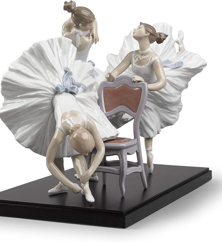 LLADRÓ Figur Ballettstunde. Limitierte Auflage. Ballerina. Porzellan.