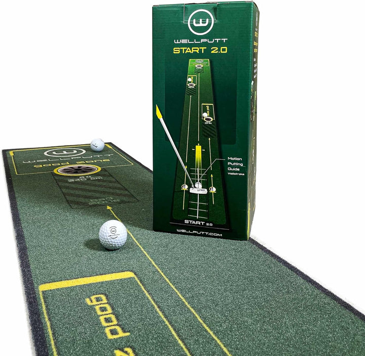 WELLPUTT - Puttingmatte Golftraining - 3m Start 2.0