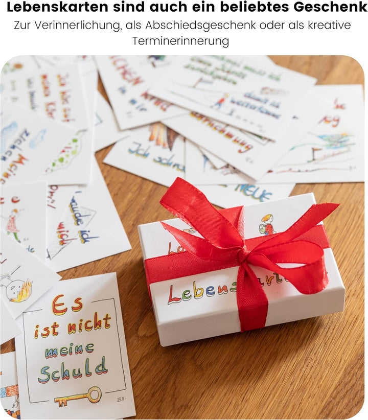 Lebenskarten 2 "Therapiebox" von Barbara Völkner (88 Karten, beschichtet, A7 Format: 7,5x10,5cm) | T