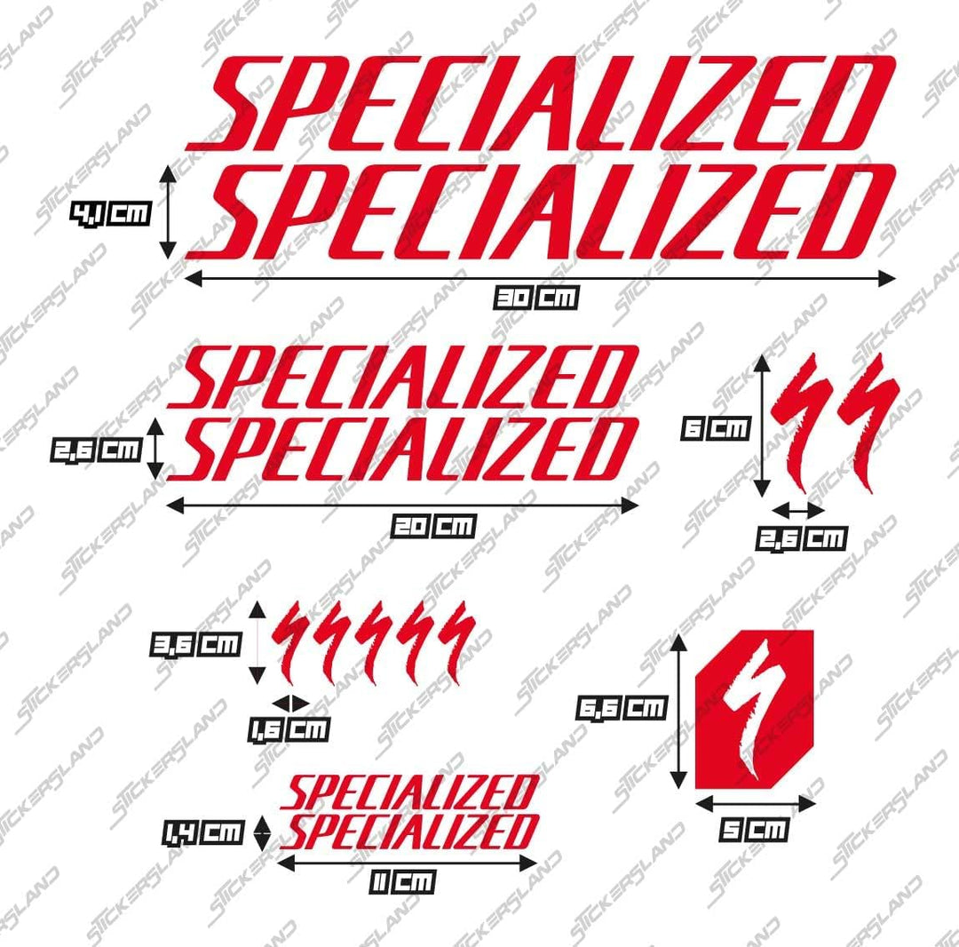 Stickersland® Aufkleber-Set kompatibel mit Rahmen MTB Mountainbike und Helm | Aufkleber-Aufkleber fü