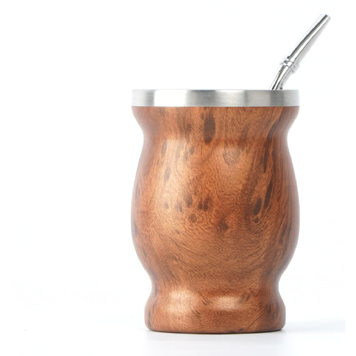 balibetov Yerba Mate Tee Set (Mate Becher) aus Rostfreiem Edelstahl mit Bombilla (Strohhalm) für Mat
