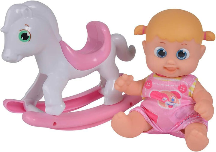 Simba 105143326 - Bouncin Babies Little Bonny mit Schaukelpferd, mit Schaukelpferd