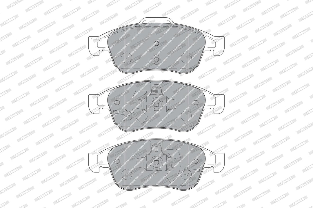 Ferodo FDB4180 Bremsbelagsatz, Scheibenbremse - (4-teilig) - (4 Stück)