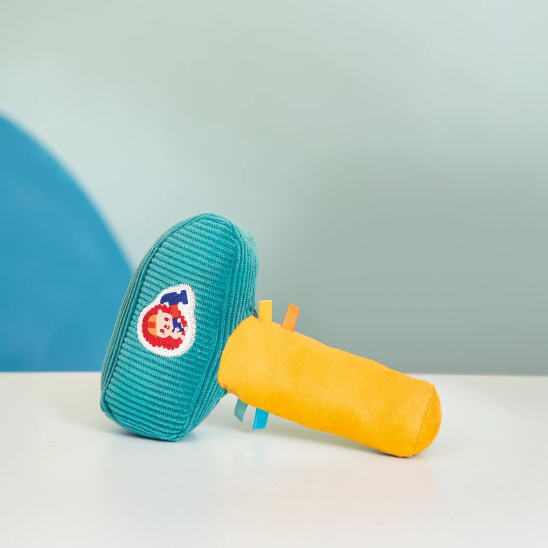 Lilliputiens – Baby-Rassel in Hammerform – Léon, der Igel – Sensorisches Spielzeug für spielerisches