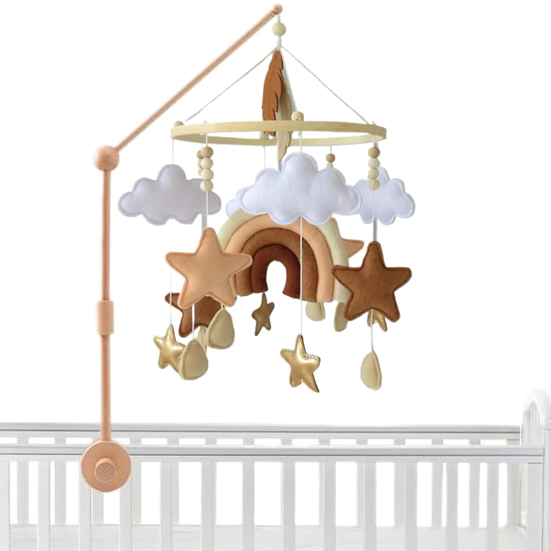 Krippen-Mobile, Baby-Krippen-Mobile, 9, 1 x 17, 7 Zoll Regenbogen-Baby für hängende Kinderzimmer-Mob
