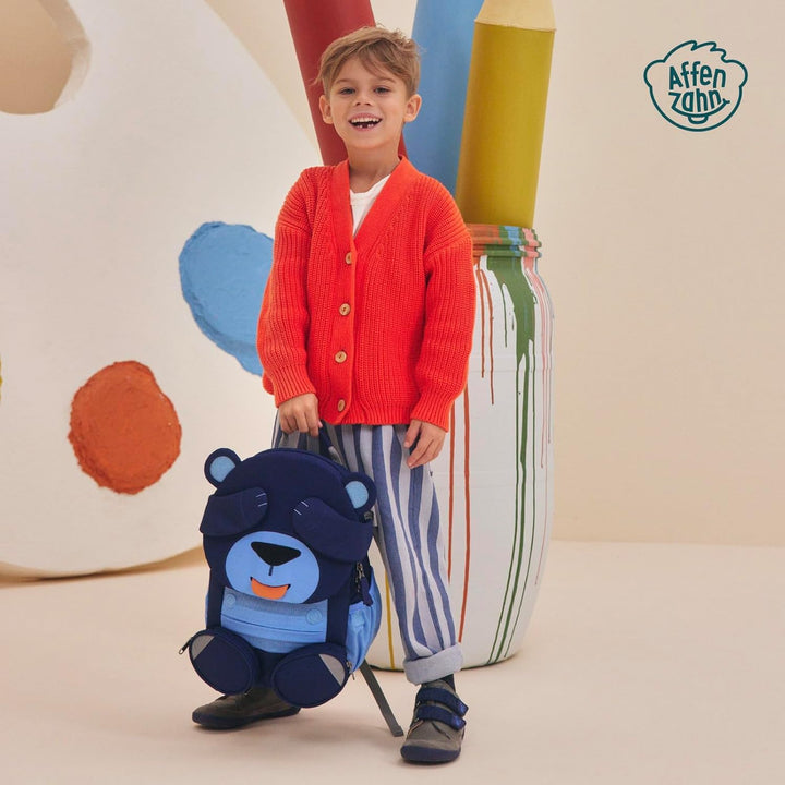 Affenzahn Kinderrucksack Grosser Freund | Kindergartenrucksack für Kinder von 3 bis 5 Jahren mit fun