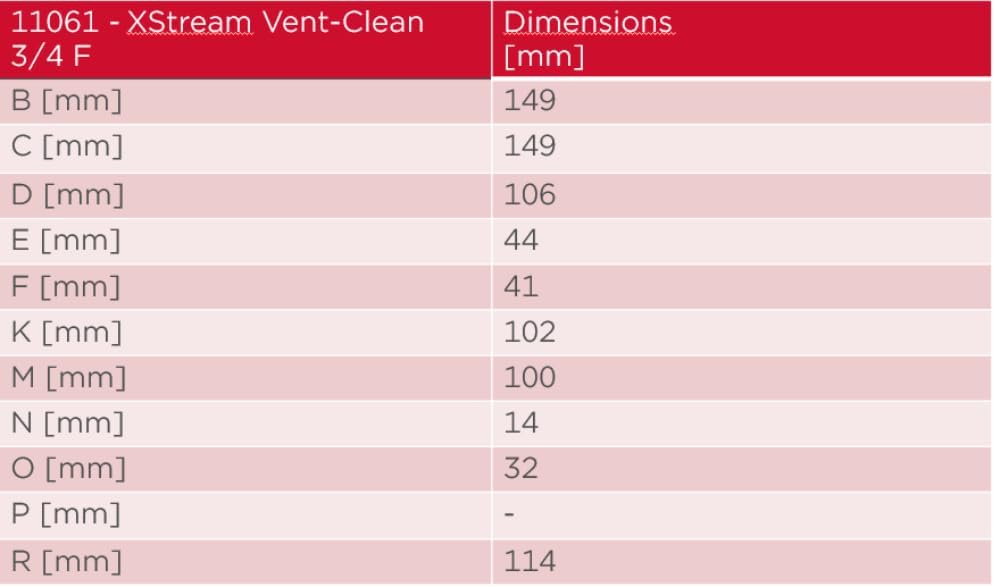 Flamco XStream Vent-Clean G 3/4" F Luftabscheider und Schlammabscheider für Heizung- 11061