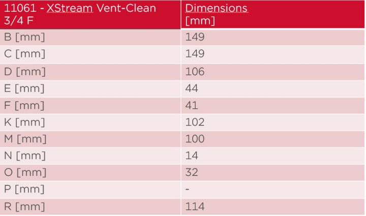 Flamco XStream Vent-Clean G 3/4" F Luftabscheider und Schlammabscheider für Heizung- 11061