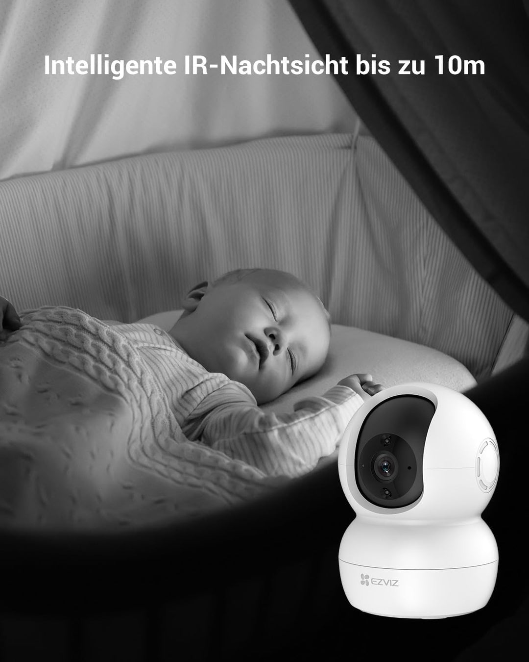 EZVIZ WLAN IP Kamera Überwachungskamera Innen schwenkbare, 1080P, Zwei-Wege-Audio, Bewegungserfolgun