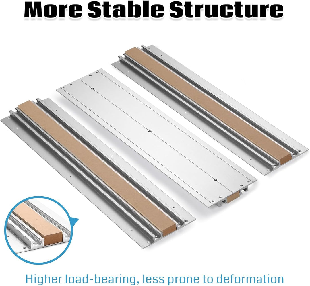 Genmitsu 4040 Hybrid Spoilboard Tisch aus Aluminium und MDF für 4040-PRO CNC-Fräsmaschine 420 x 600