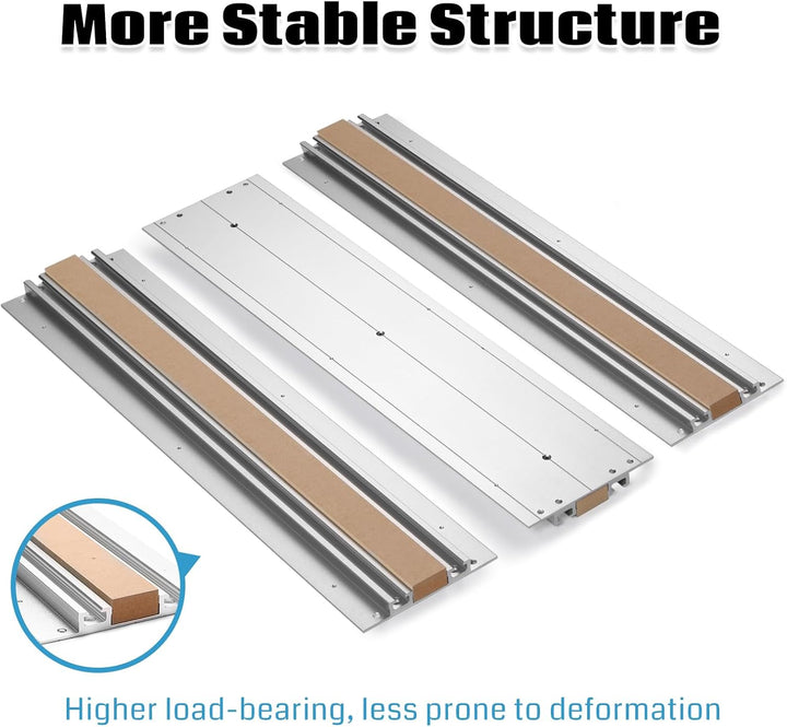 Genmitsu 4040 Hybrid Spoilboard Tisch aus Aluminium und MDF für 4040-PRO CNC-Fräsmaschine 420 x 600