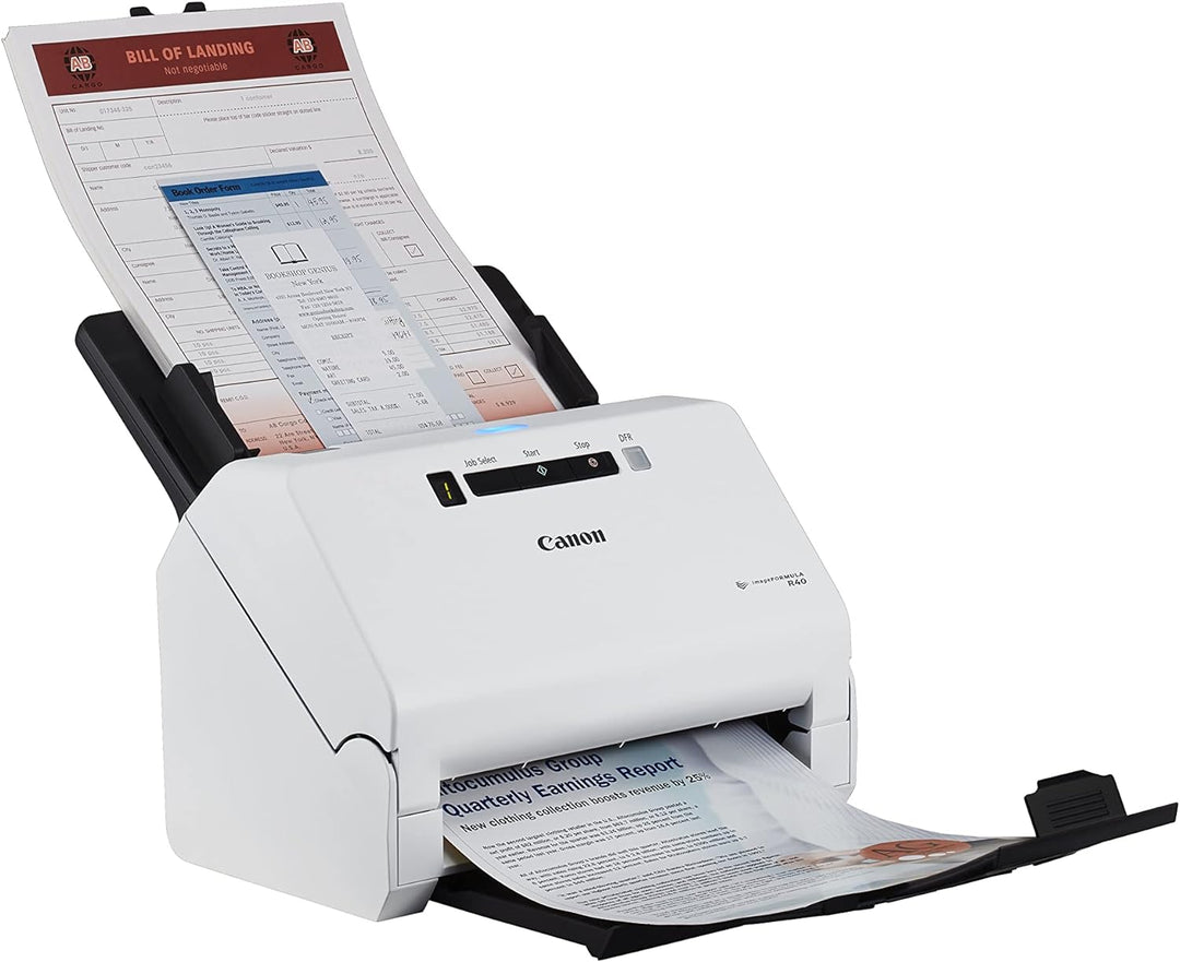 Canon R40 imageFORMULA Scanner Dokumentenscanner (Duplex Einzug, 600 DPI, Farbscan, Canon CaptureOnT