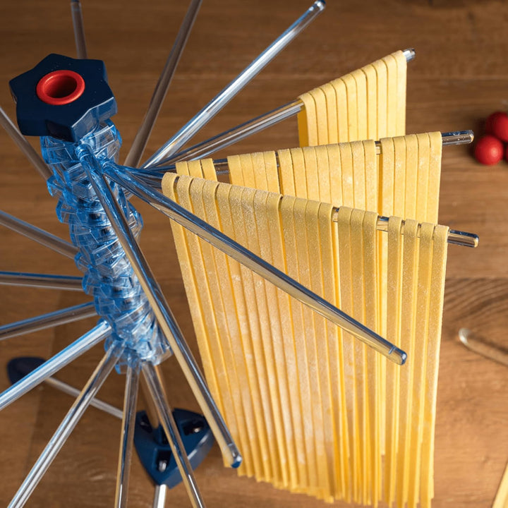 Marcato Tacapasta Nudeltrockner Höhe 47cm zusammenfaltbar Blau, Blau