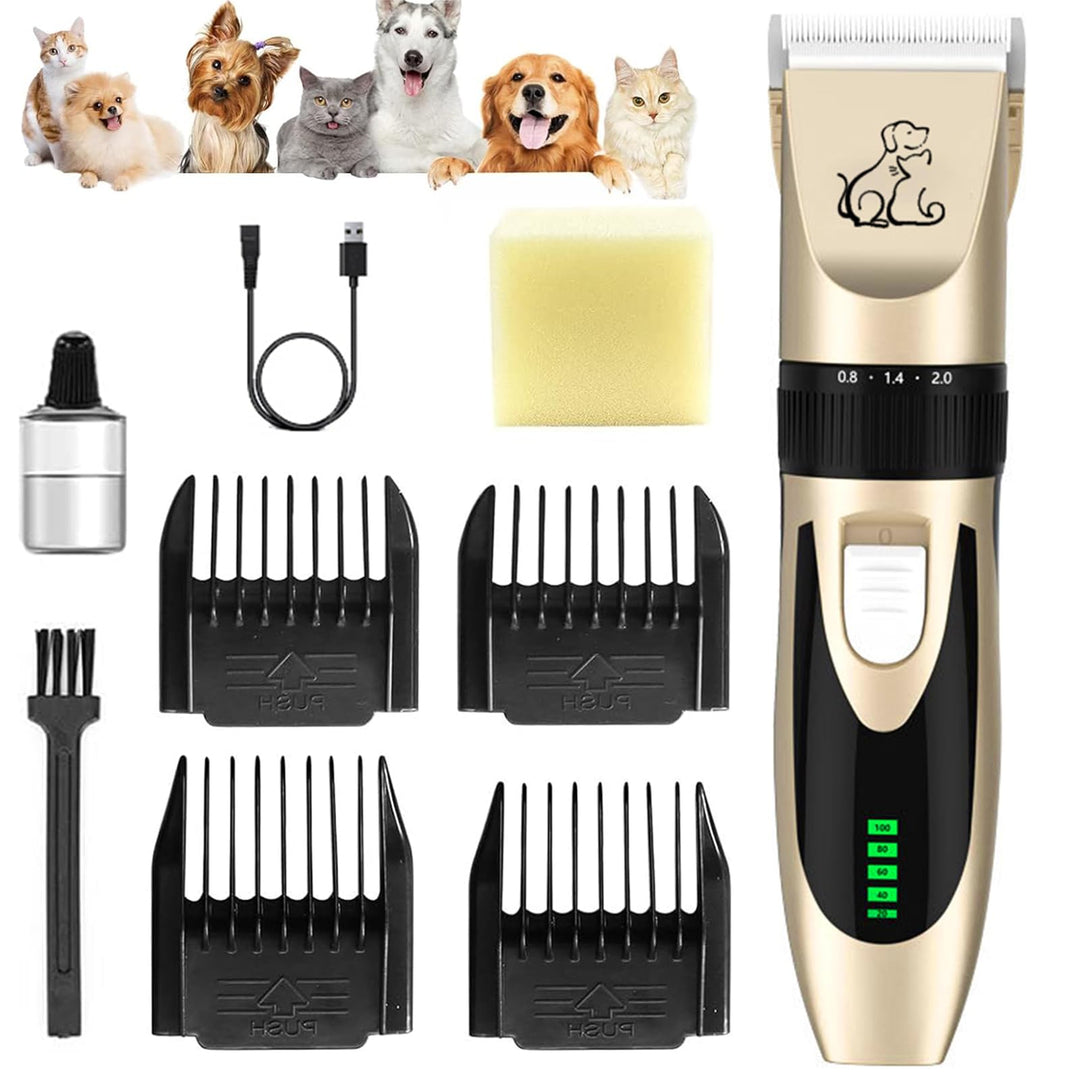 Unipampa Leise Hundeschermaschine Profi, Schermaschine Hund Katze, Tierhaarschneidemaschine Elektris