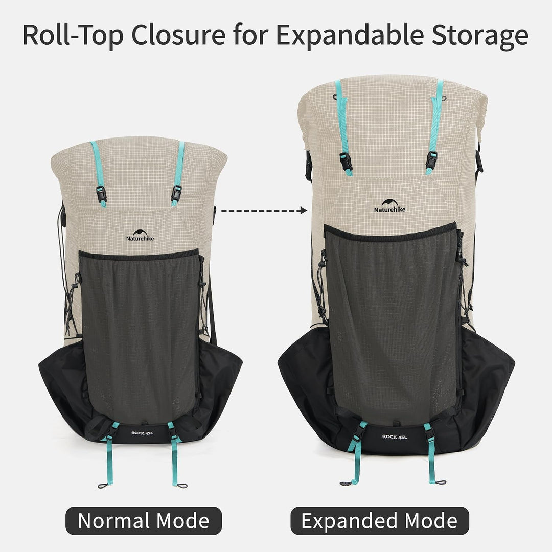 Naturehike Rock 2.0 Upgraded 30L Rucksack Interner Rahmen Wanderrucksack Herren Damen mit Regenhülle