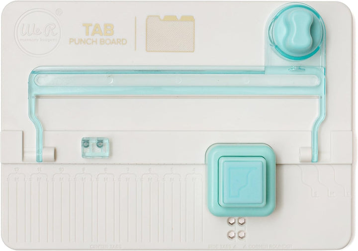 We R Memory Keepers Marke Tab Punch Board-8.51'X9.26', Kunststoff, Mehrfarbig, 10 x 12 x 6 cm Regist