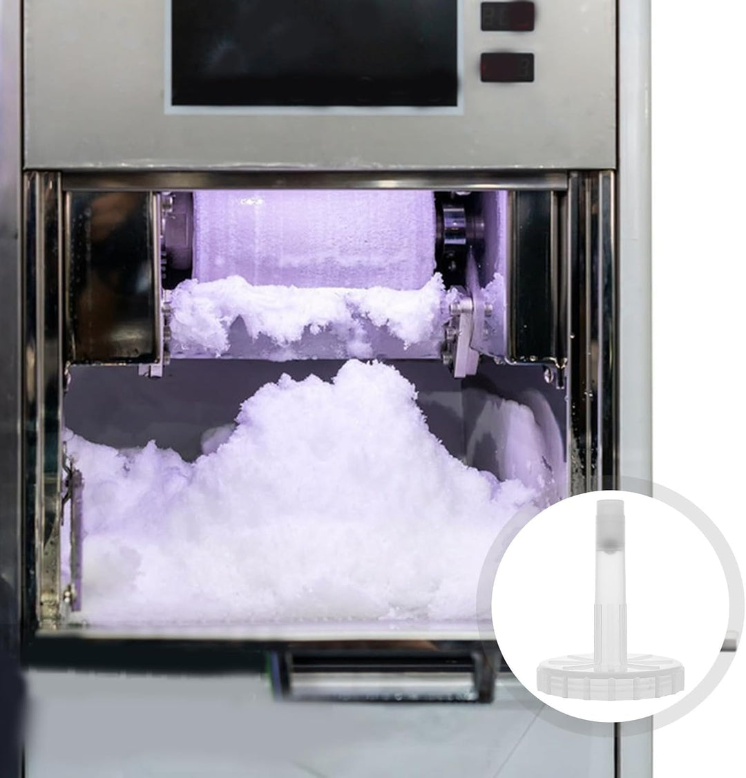 Garneck Kunststoff Ersatzteil Einfülltrichter mit 3L Volumen für Smoothie und Schneeflockenmaschinen