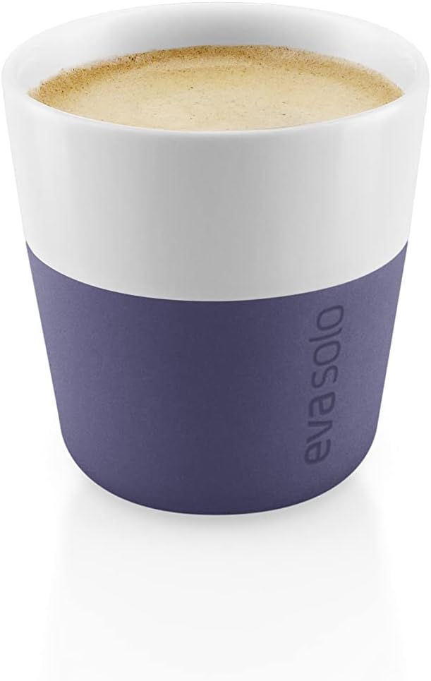 EVA SOLO | Espresso Becher | 80 ml | Gut zu halten durch Silikonbeschichtung | Spülmaschinenfest | V